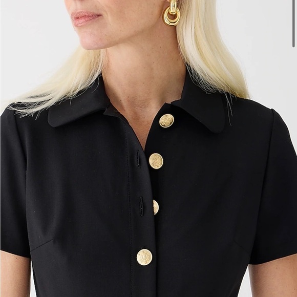 J crew Collared sheath dress in bi-stretch wool blend - Picture 4 of 7
